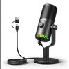 Micrófono USB con Luz Desvanecimiento Podcasting/YouTube/Gaming DM30