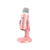 Microfono Condensador Profesional Zealsound USB Rosa