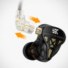Audifonos KZ DQS In Ear Monitor Sin Micrófono Negro