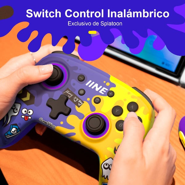 Control inalámbrico Amiibo IINE Nintendo Switch Blanco Rosa - ABKIAS