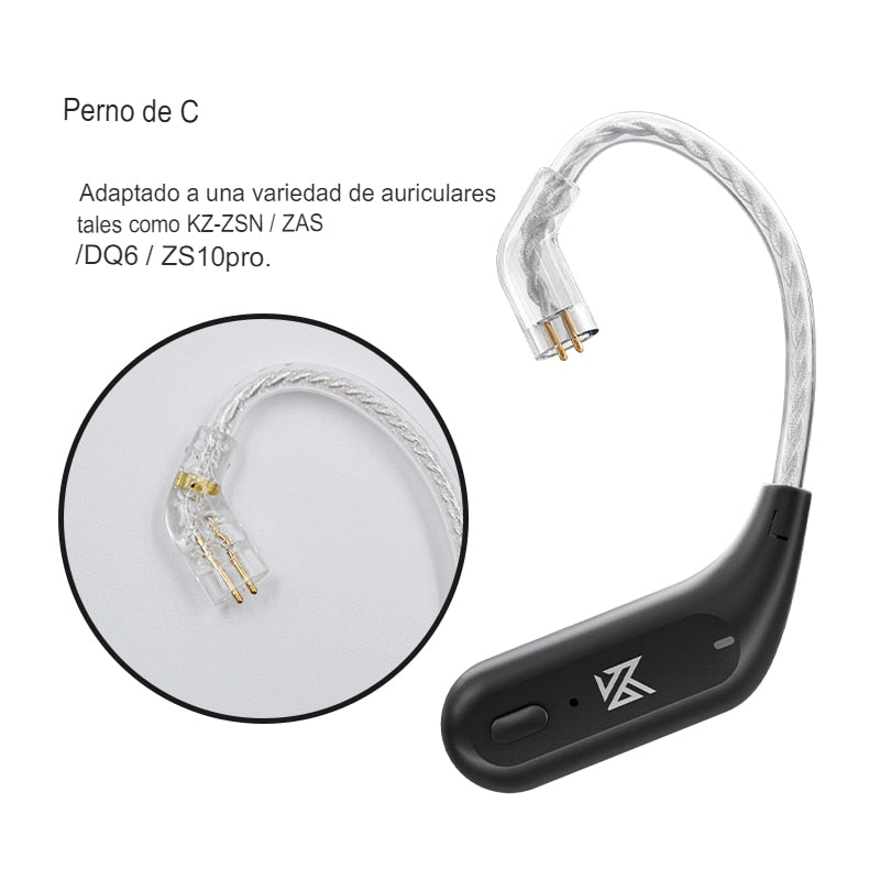 Cable de actualización KZ AZ09 Bluetooth 5.2 Para pasar los KZ cableados a inalámbricos