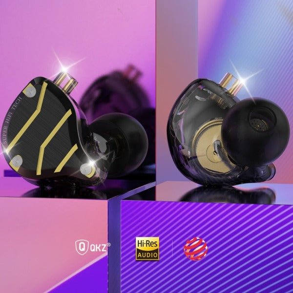 Audifonos QKZ ZXN Pro con Microfono Negro