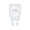 Cargador de pared USB-C 20 W Blanco Urbano UD-C0017 - ABKIAS