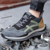 Zapatos/Zapatilla de Seguridad Transpirables de Malla Verde Gris