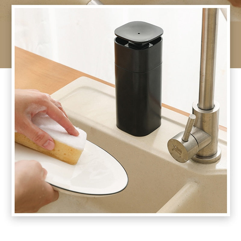Dispensador de jabón diseño minimalista subembotellado 400ml Blanco - ABKIAS