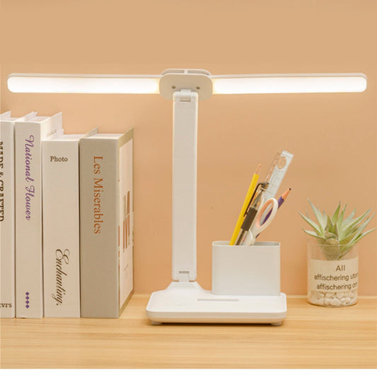 Lámpara LED de escritorio plegable táctil USB con portalápices - ABKIAS