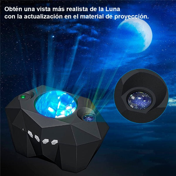 Proyector Aurora Boreal y Estrellas Aurora Star Lights Negro - ABKIAS